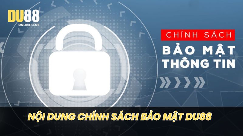 Nội dung chi tiết của chính sách bảo mật DU88 