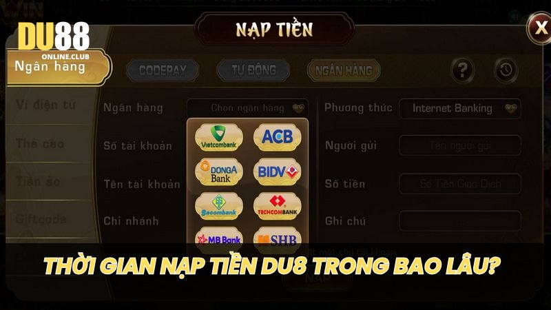 Thời gian nạp tiền vào cổng game trong bao lâu?